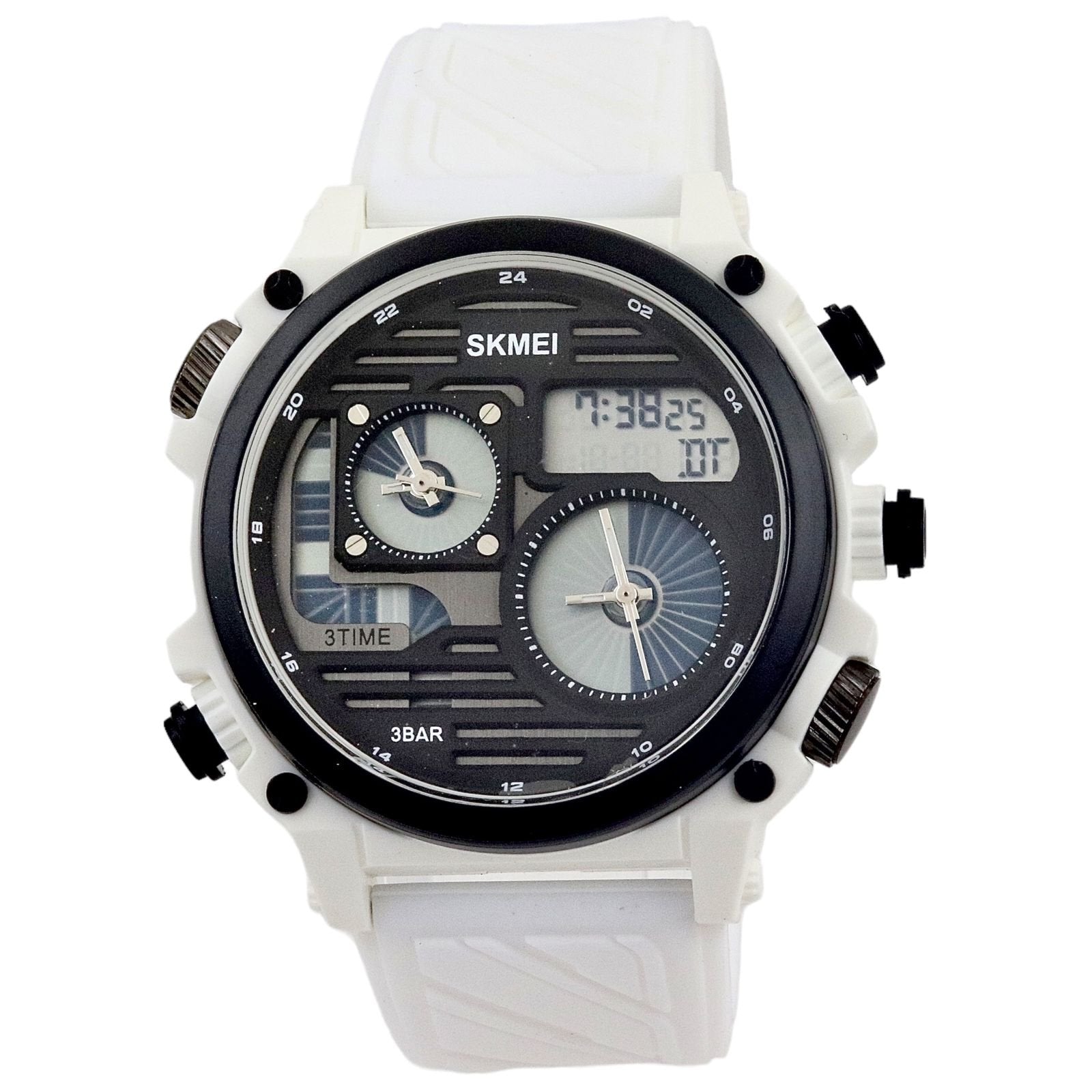 Skmei - 2202 - 4 Time Display Digital Sport - White/Black image 0