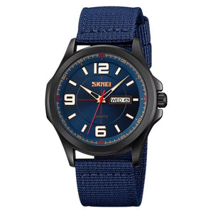 SKMEI - 9315 - Casual Nylon Strap Men’s Watch - blue image 3