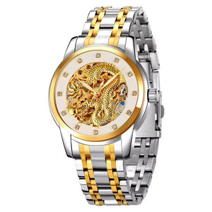 SKMEI - 9310 - Premium Dragon Automatic Watch - silver/silver image 0