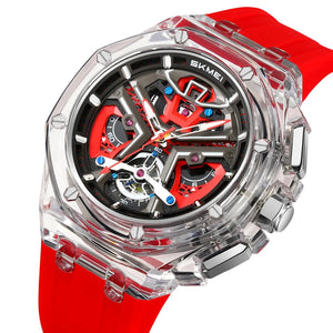 Skmei - 2426 - Aggressive Sporty Chronograph Watch - red image 0
