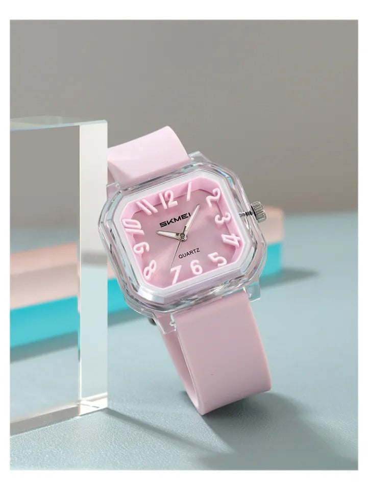 SKMEI - 2484 - Women Quartz movement Wristwatches For Students - light purple image 2