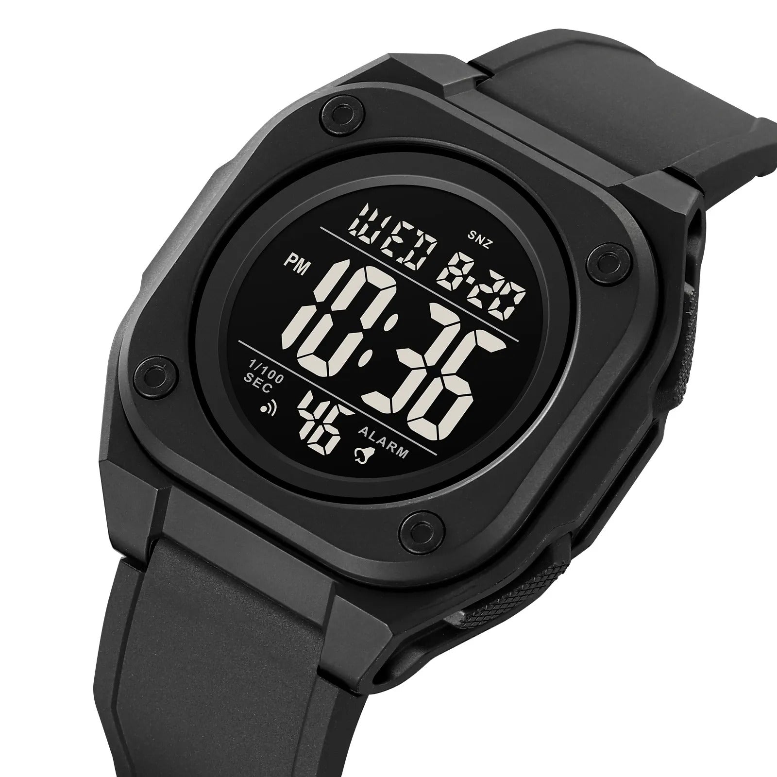 Skmei - 2160 - Smart Digital Functions Watch - black-black image 1
