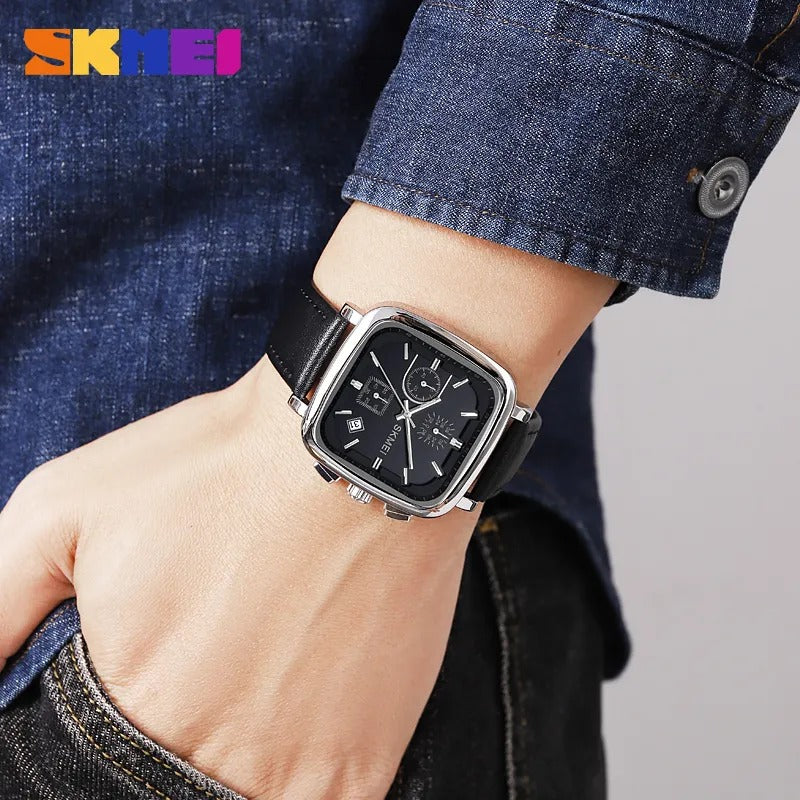 Skmei - 2182 - Simply Date Stopwatch - Silver image 2