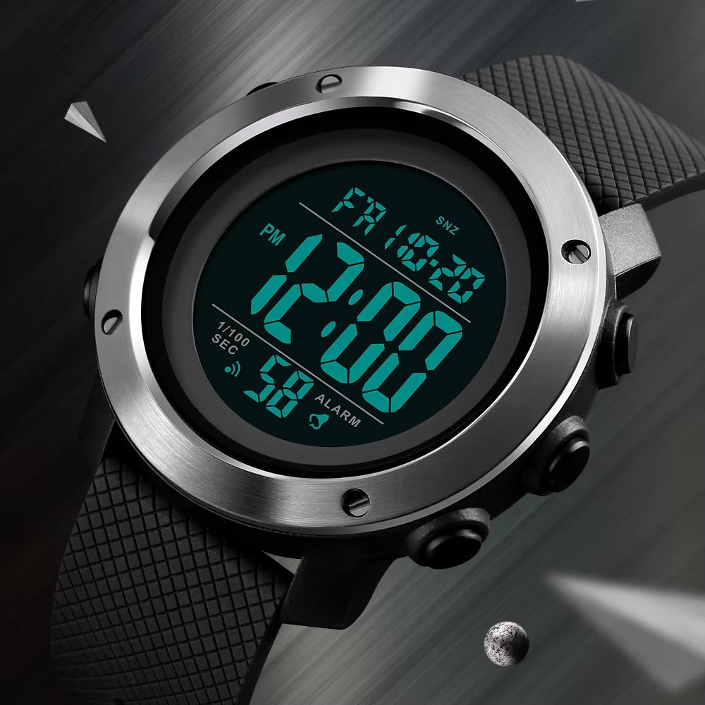 SKMEI - 1416 - High Quality Luxury Watch - Black-Steel image 0