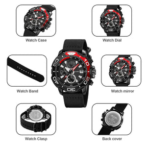 Skmei - 9381 - Men’s Sports Chronograph Watch - Black image 4