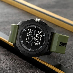 Skmei - 2199 - Digital Multifunctional Watch - ArmyGreen image 3