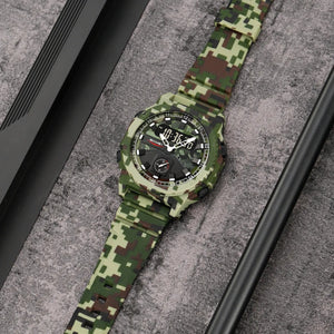 SKMEI - 2355 - Tactical Sports Digital Watch - ArmyCamo image 3