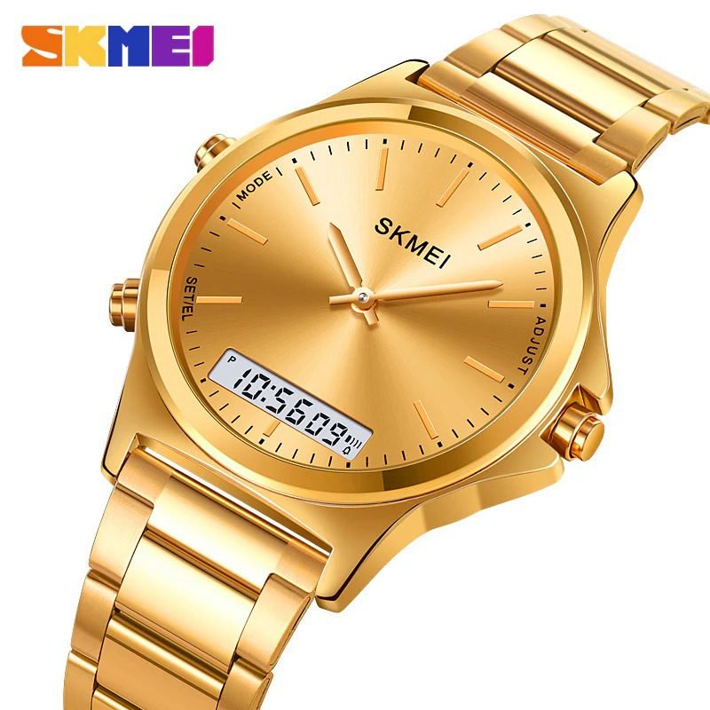 Skmei - 2120 - Electronic Luminous 30m Waterproof - Golden image 0