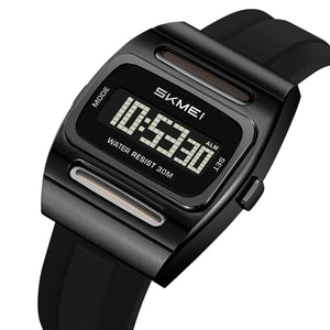SKMEI 2563 Solar Powered Digital Watch - black