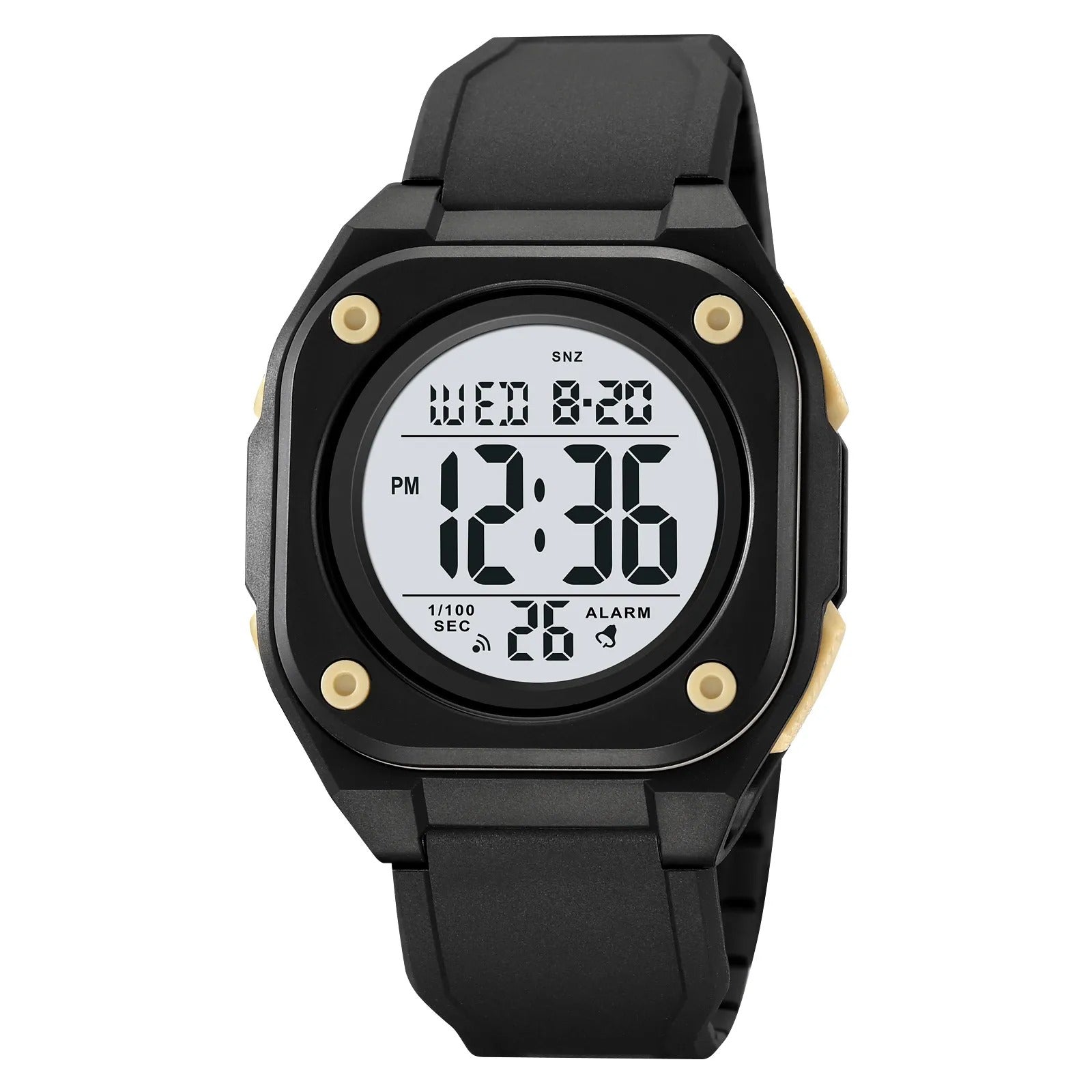 Skmei - 2160 - Smart Digital Functions Watch - black/apricot image 0