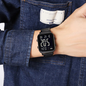 Skmei – 2259 – Digital Steel Watch – Black/Black image 2