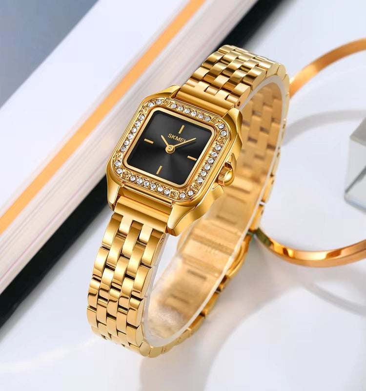 Skmei - 2181 - Women Stainless Steel Watch - Gold image 1