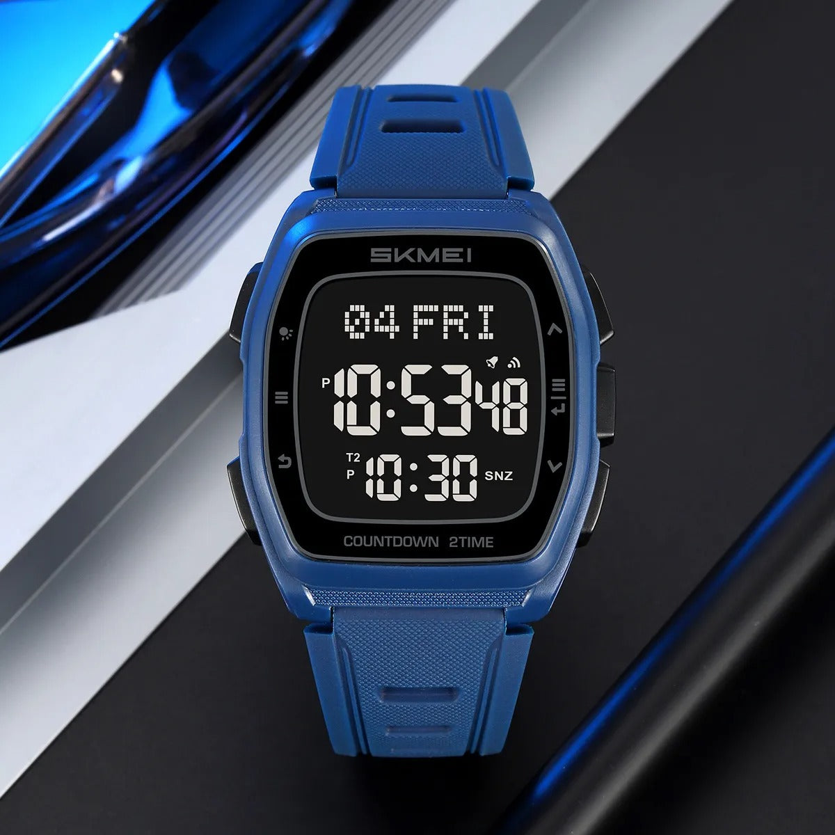 SKMEI - 2441 - Smart Digital Sports Watch - Blue image 1
