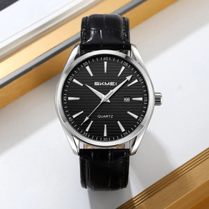 Skmei – 2490 – Quartz Movement Watch – Silver/Black image 1