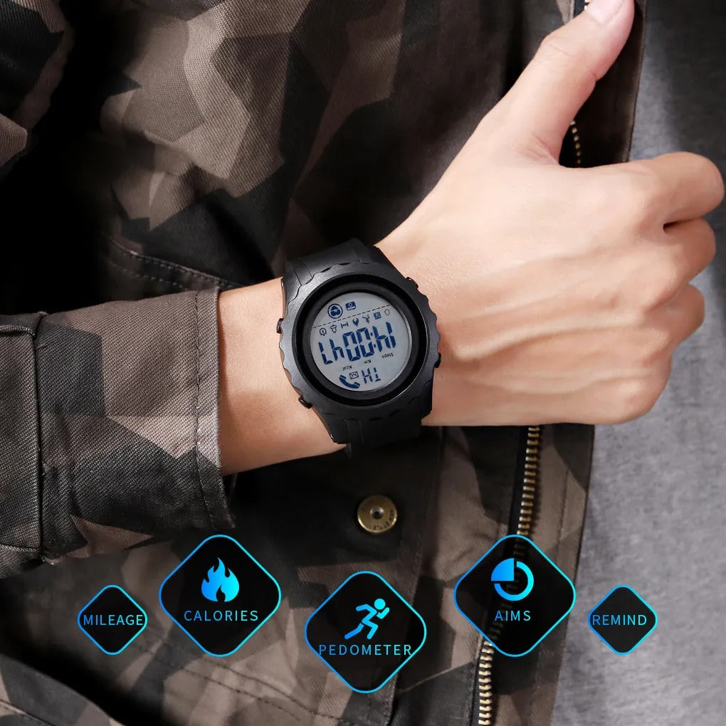 Skmei - 1626 - Health Tracker Digital Watch - Black/White image 1