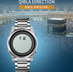 SKMEI - 1734 - Qibla Azan Time Reminder Prayer Watch - silver image 4