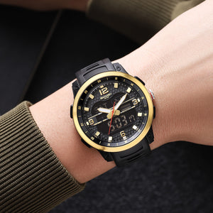 SKMEI - 2401 - High Quality Luxury Watch - Gold image 2