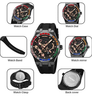 SKMEI - 9365 - Men's Quartz Watch Business Zinc Alloy - Black/Black image 3