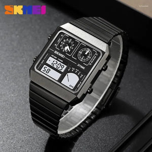 SKMEI 2198 Digital Thermometer Multifunctional Watch - Black image 5
