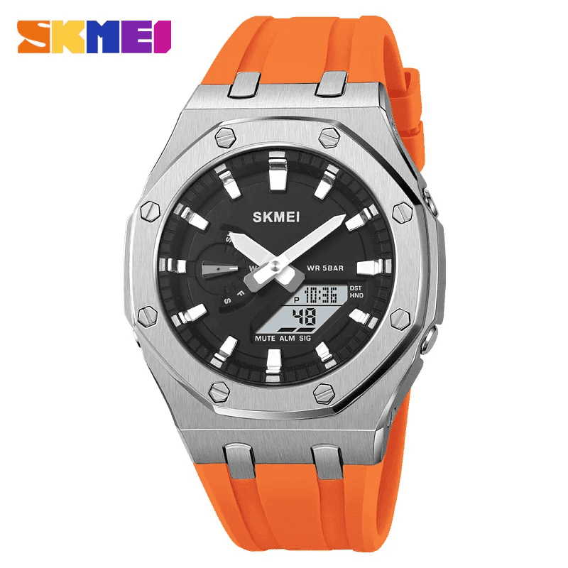 Skmei - 2243 - World time 50 Timezone- Orange image 0
