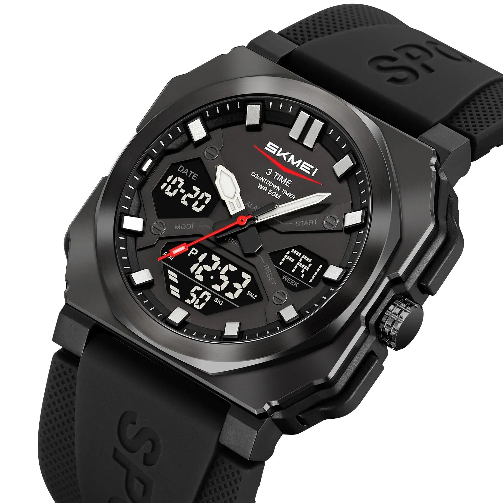 Skmei – 2418 – Bold Sports Edition Watch – Black image 0