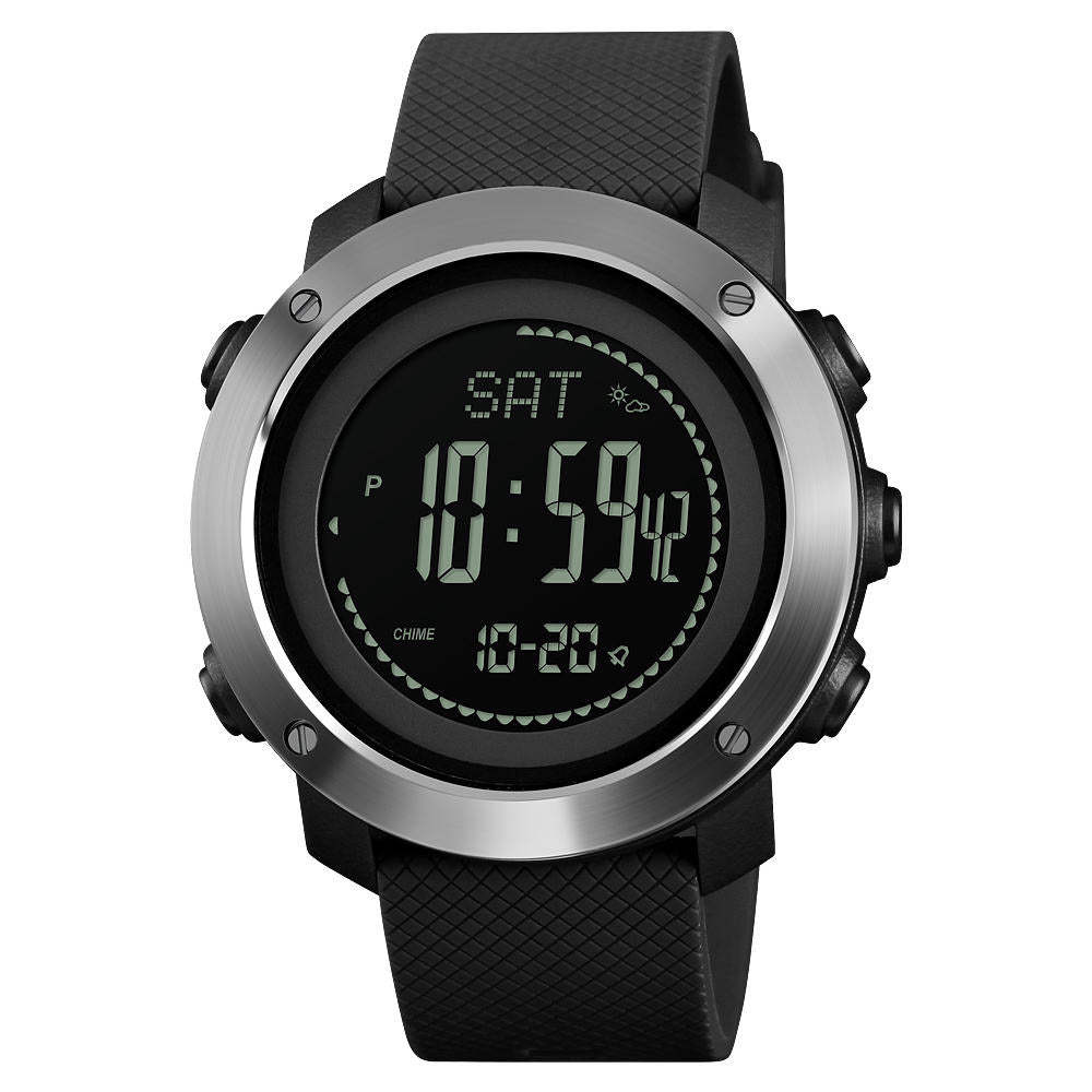 Skmei - 1418 - Adventure Core Digital Watch - Black Steel Ring image 0