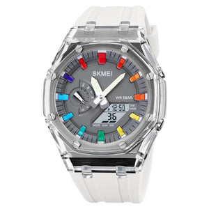 Skmei - 2100 - World Time 50m Waterproof - White/Grey image 7