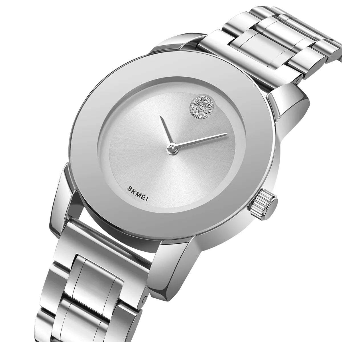Skmei - 2176 - Women Minimal Quartz Timepiece - silver/silver image 2