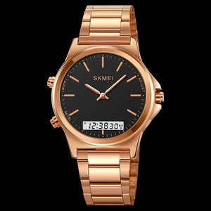 Skmei - 2120 - Electronic Luminous 30m Waterproof - RoseGold/Black image 0