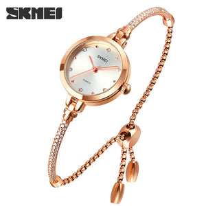 SKMEI - 1805 - Women Stainless Steel Quartz Waterproof Bracelet - silver image 0