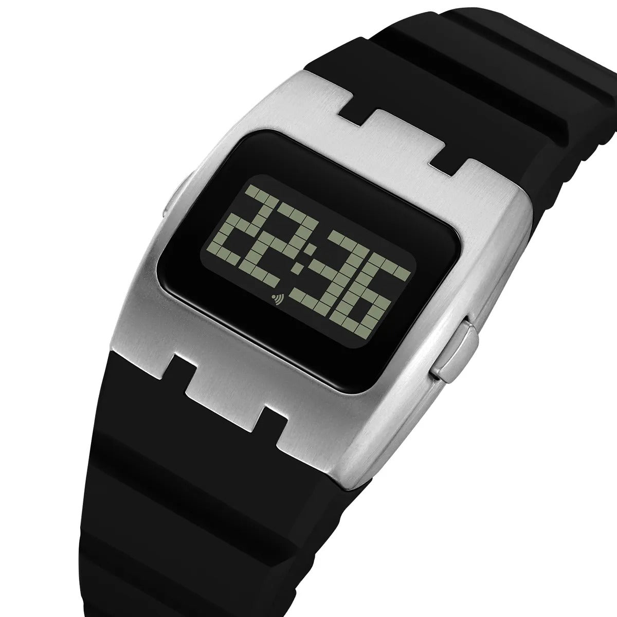 SKMEI 2415 Compact Digital Silicone Strap Watch - silver image 0