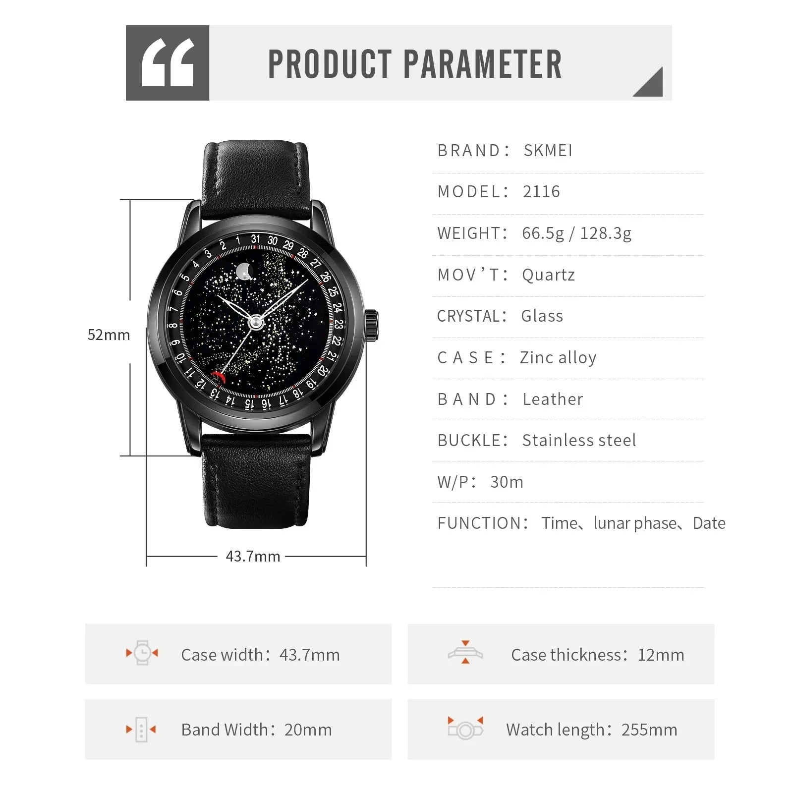 SKMEI - 2116 - Rotatable Screen High Quality Watch - Black-Steel image 4