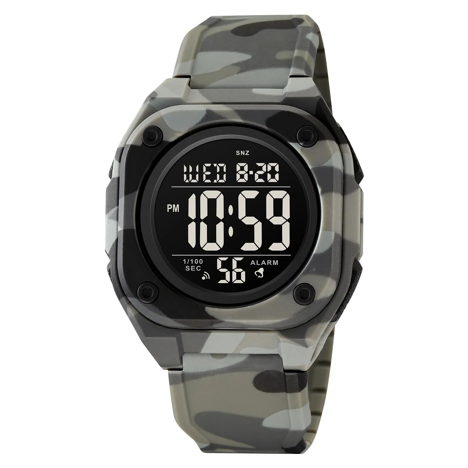 Skmei - 2160 - Smart Digital Functions Watch - grey camo image 0