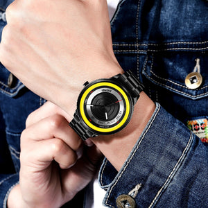 SKMEI - 9267 - Camera Lens Inspired Unique Wristwatch - yellow image 2