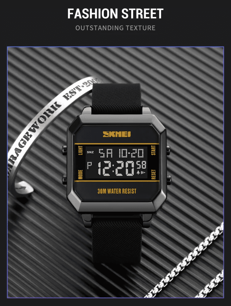 Skmei - 1848 - Waterproof LED Luminous - Black image 3
