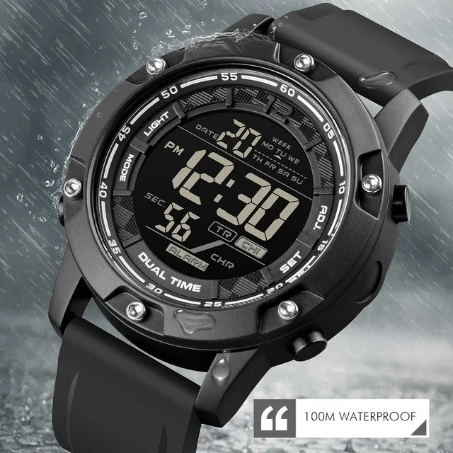 SKMEI - 1762 - Digital LED Military Sport Watch - Black image 0