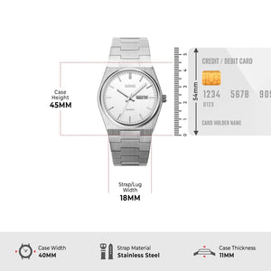 Skmei – 9288 – Business Class Luxury Watch – Silver/Silver image 4