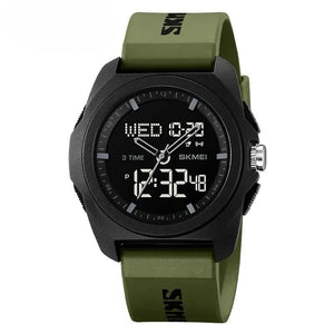 Skmei - 2199 - Digital Multifunctional Watch - ArmyGreen image 0