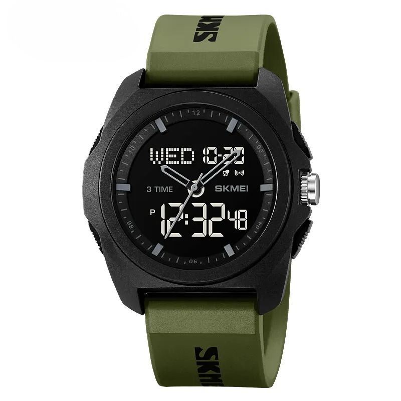 Skmei - 2199 - Digital Multifunctional Watch - ArmyGreen image 0