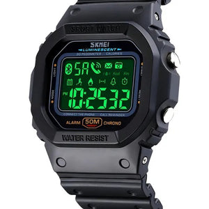 SKMEI - 1629 - Bluetooth Step Count High Quality Sports Watch Pedometer - Black image 8