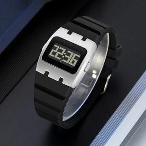 SKMEI 2415 Compact Digital Silicone Strap Watch - silver image 1
