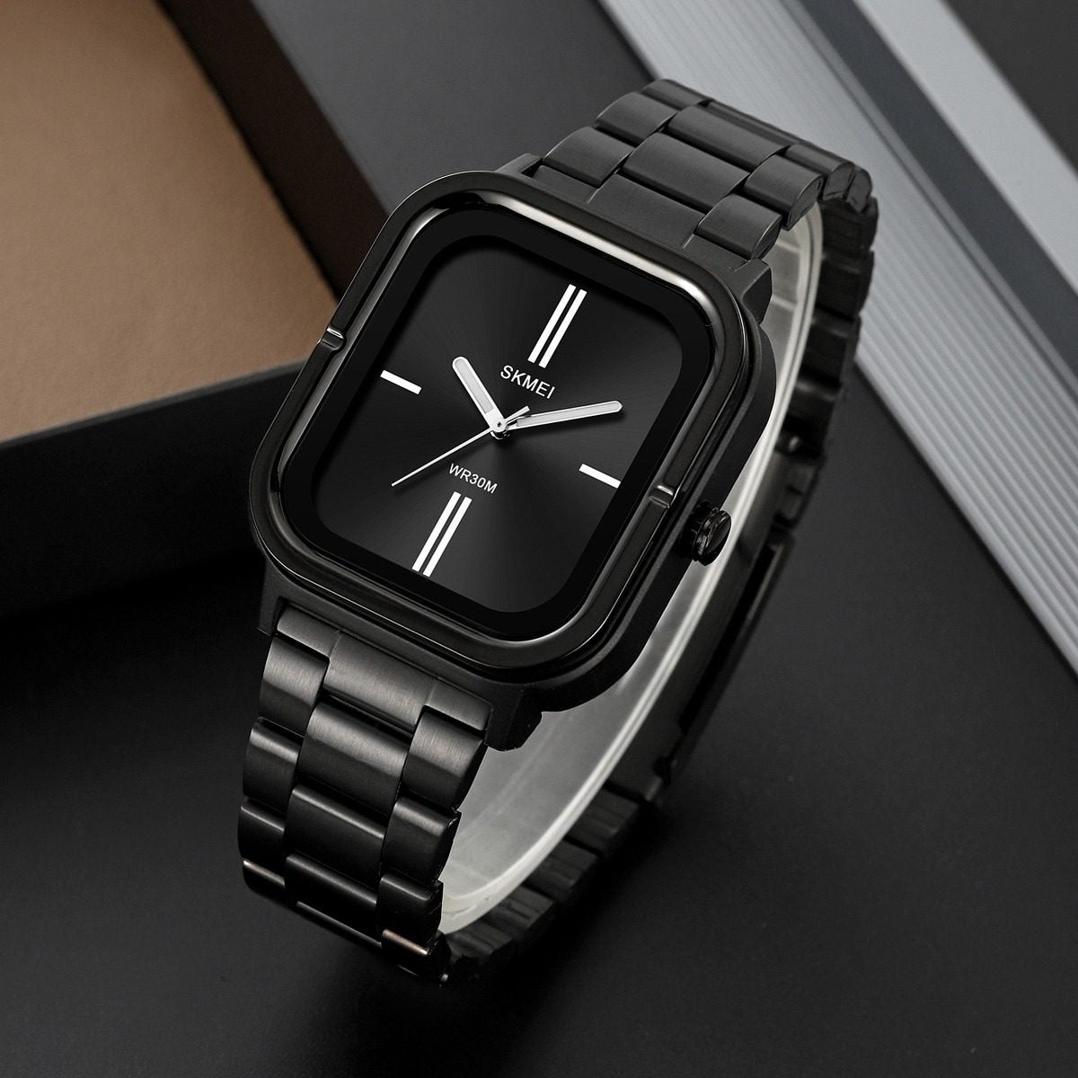 SKMEI - 2275 - 30m Waterproof Watch For Men - Black/Silver image 2