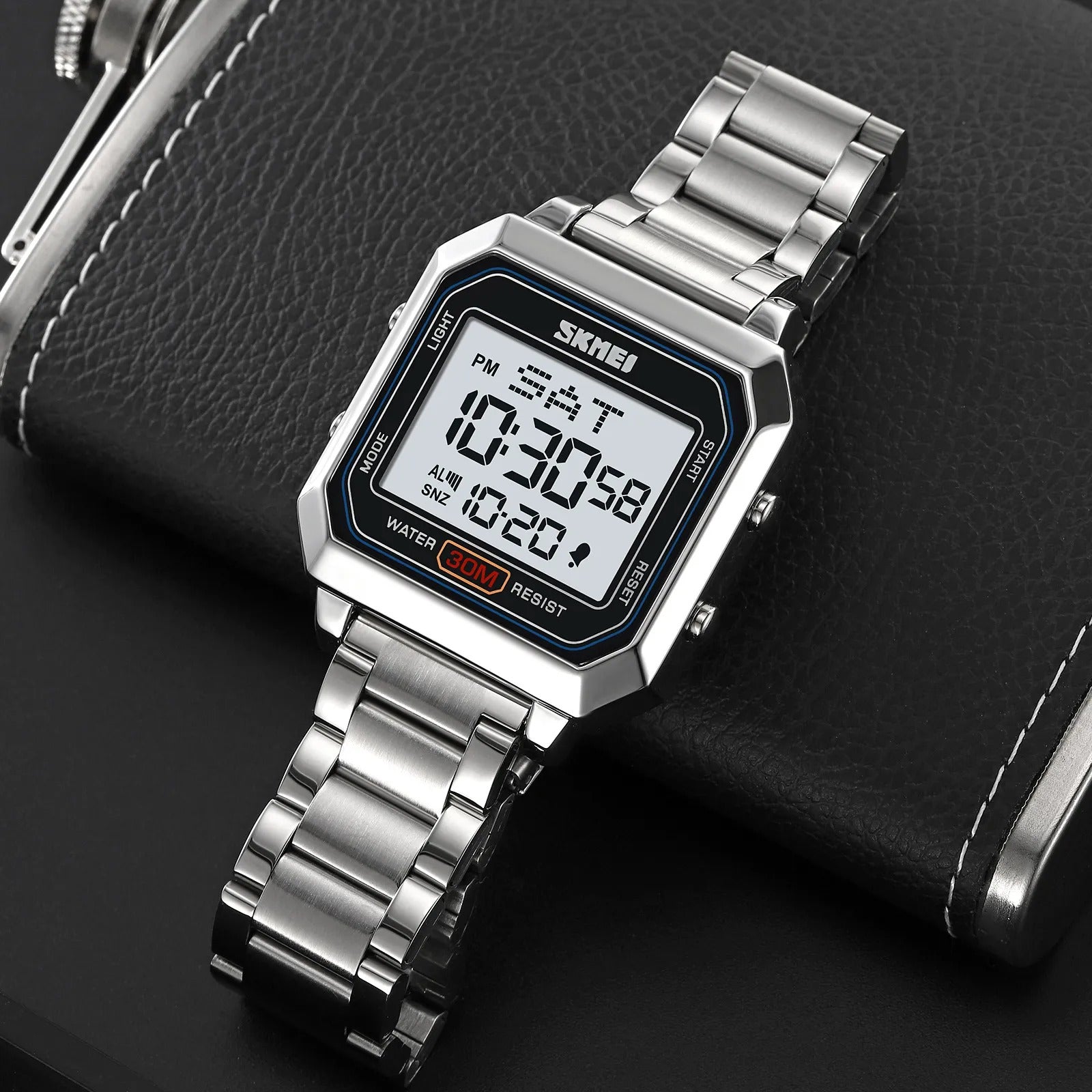 Skmei – 2149 – Metal Digital Watch – Silver image 2