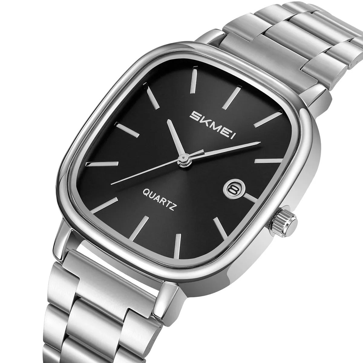 Skmei – 2551 – Classic Quartz Movement Watch – Silver/Black image 0