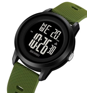 Skmei - 2218 - Active Day Digital Watch - ArmyGreen image 2