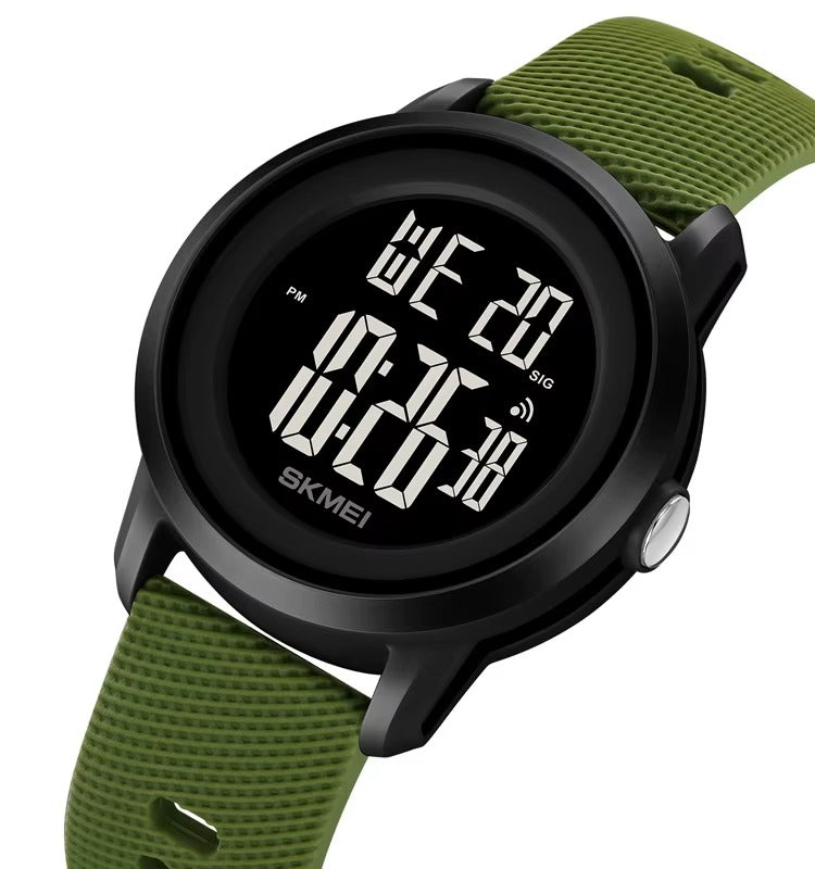 Skmei - 2218 - Active Day Digital Watch - ArmyGreen image 2