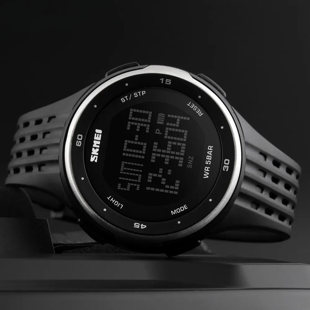 Skmei - 1219 - Digital Time Sports - Silver image 1