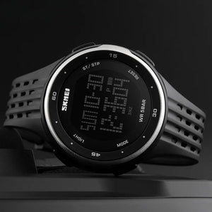 Skmei - 1219 - Digital Time Sports - Silver image 1