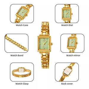 SKMEI - 2315 - Women Vintage Quartz Watch - gold image 4