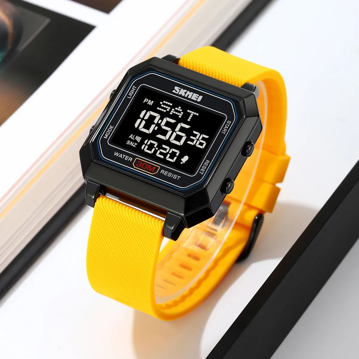 Skmei - 2150 - Digital Electronic Sports Watch - black/yellow image 3